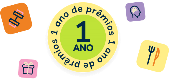 1 ano de prêmios